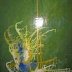 Tifinagh Huile sur toile, résiné, 80x60