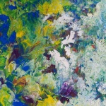 Abdelaâli Benchekroun, Colère de l'océan, Huile sur toile, 60x80, 2018